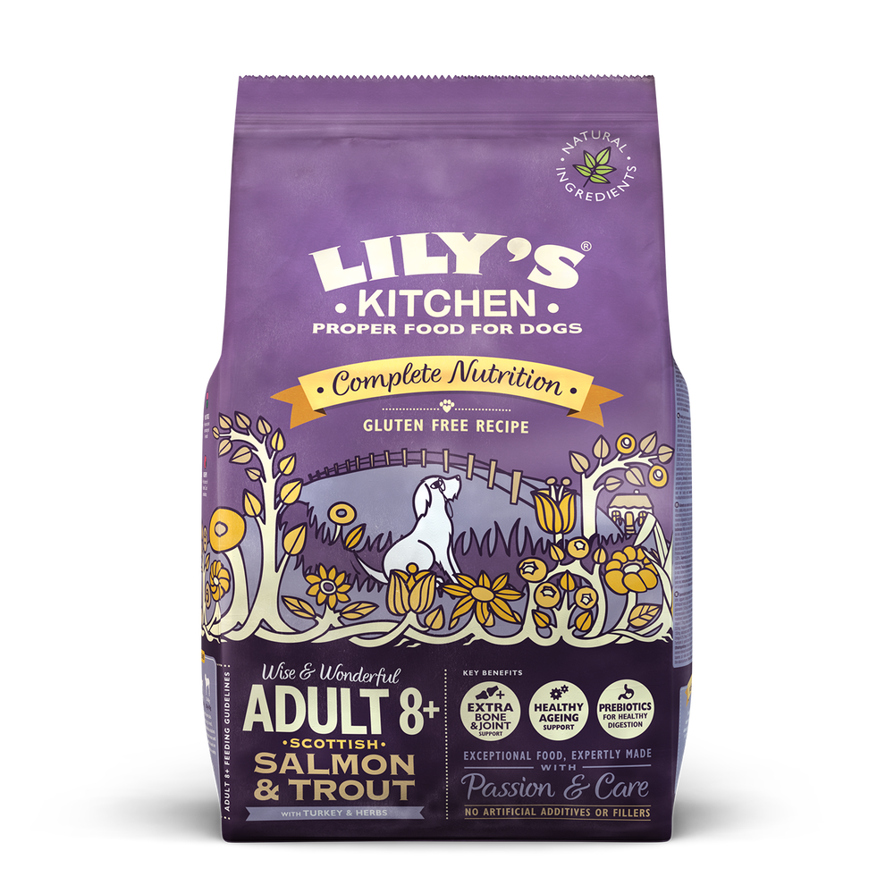 Salmon Trout Dry Food For Senior Dogs Lily S Kitchen