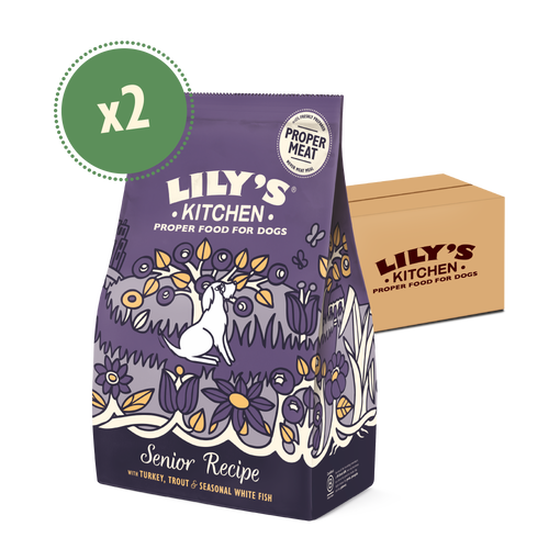 Turkey & Trout Dry Food for Senior Dogs (2 x 7kg)
