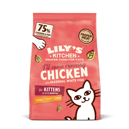 Chicken with White Fish Kitten Dry Food (800g)
