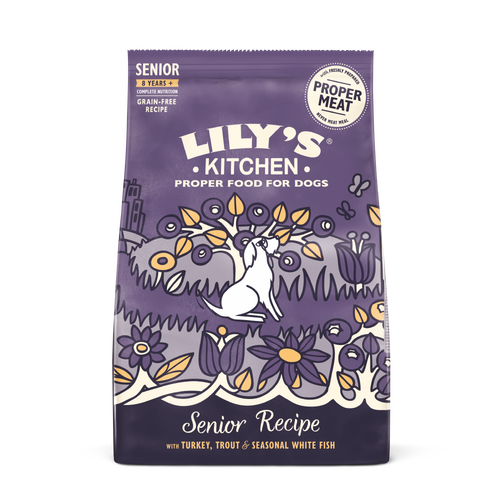 Turkey & Trout Dry Food for Senior Dogs