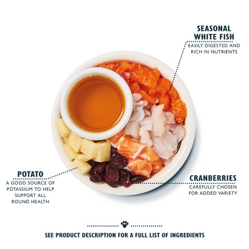 White Fish & Salmon Dry Food (4 x 800g)