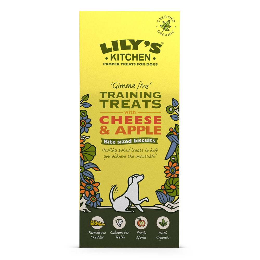 Organic Cheese And Apple Training Treats For Dogs Lilys Kitchen