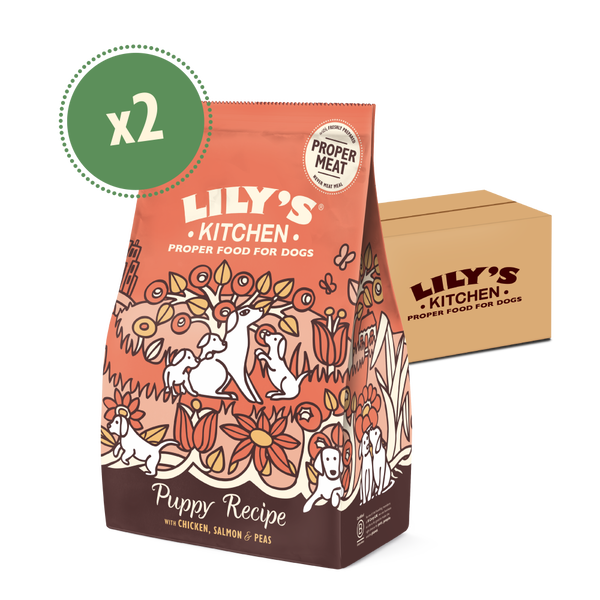 Chicken Salmon Dry Food for Puppies 2 x 7kg Lily s Kitchen