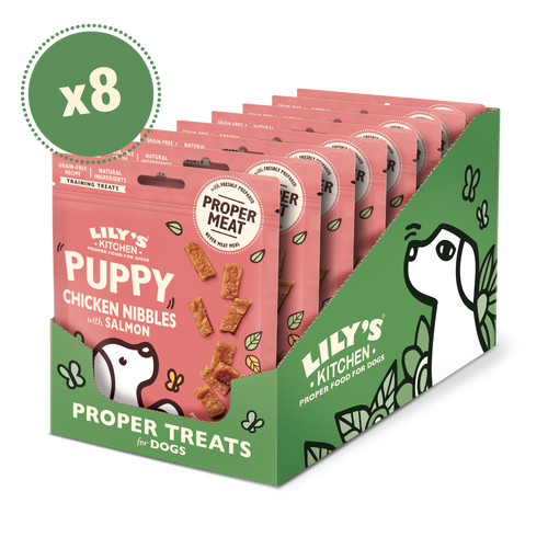 Chicken Nibbles with Salmon Puppy Treats (8 x 70g)