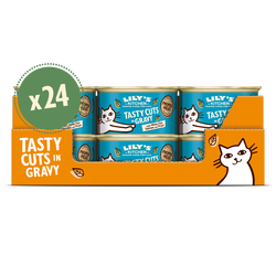 Tasty Cuts in Gravy with White Fish, Salmon & Prawn (24 x 85g)