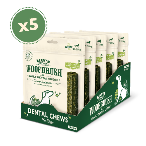 Medium Woofbrush Dental Chew (5 x multipacks)