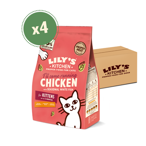Chicken & White Fish Kitten Dry Food (4 x 800g)