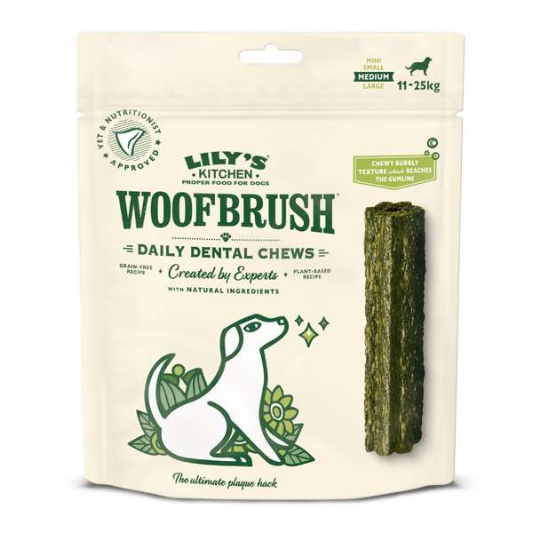 Medium Woofbrush Dental Chew for Dogs Multipack Lily s Kitchen