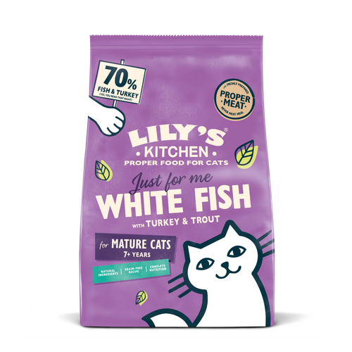 White Fish with Turkey & Trout Senior Dry Food (800g)